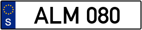 Trailer License Plate